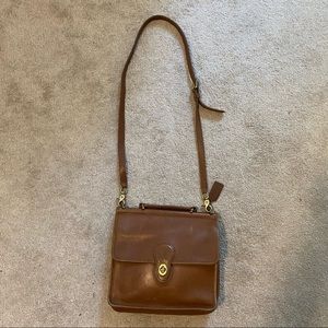 Coach brown leather Willis bag top handle crossbody